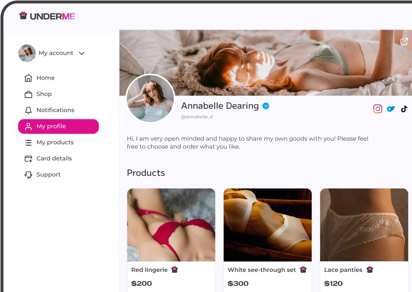 Website frame